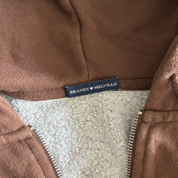 brown brandy zip up jacket - Picture 3 of 3